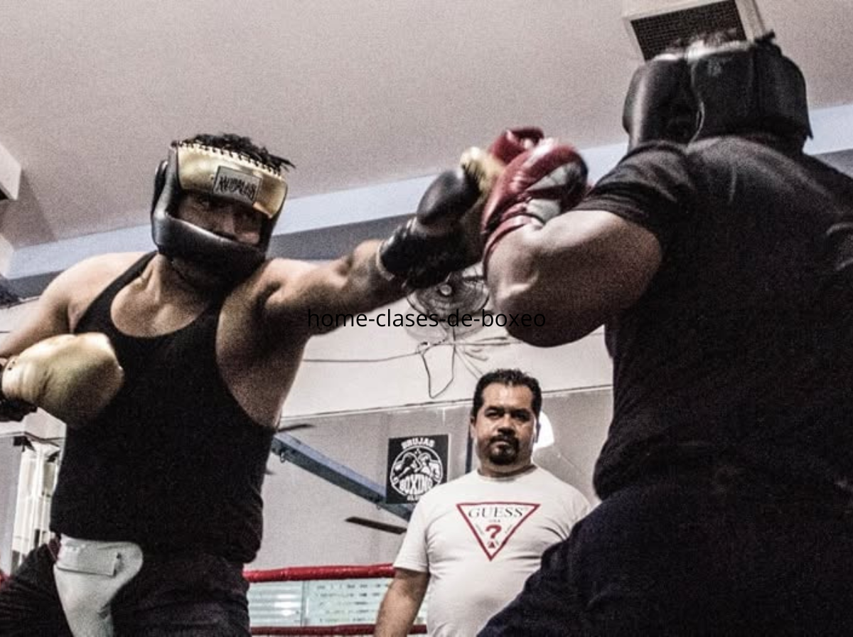Clases de boxeo en el gimnasio
